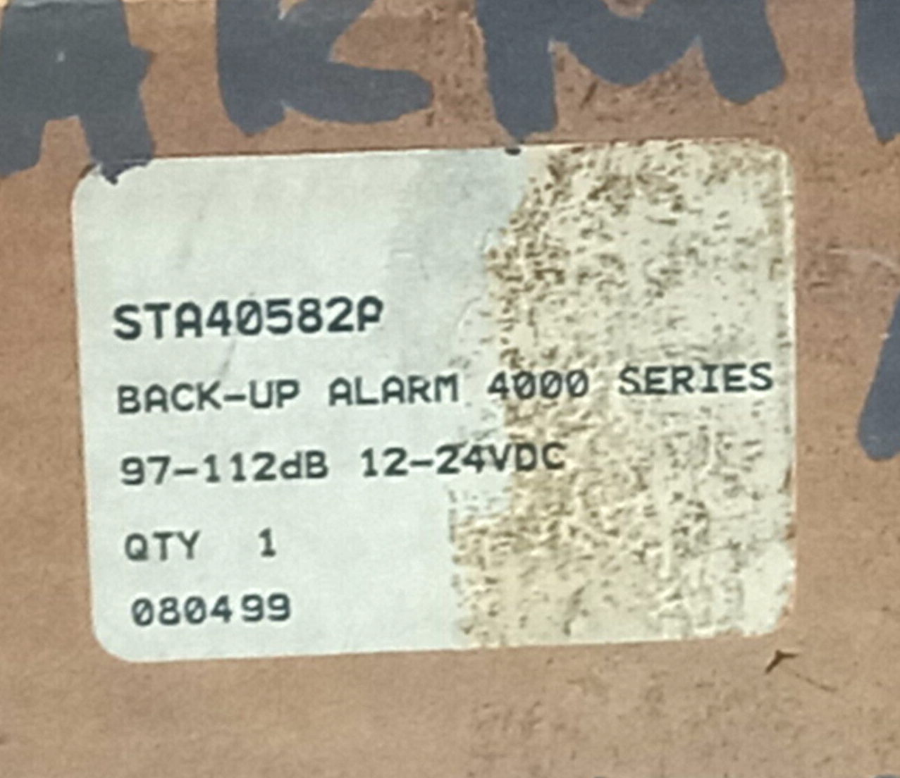 Superior Signals STA40582A Safe-T-Alert Back-Up Alarm 4000 Series 97-112dB 12-24
