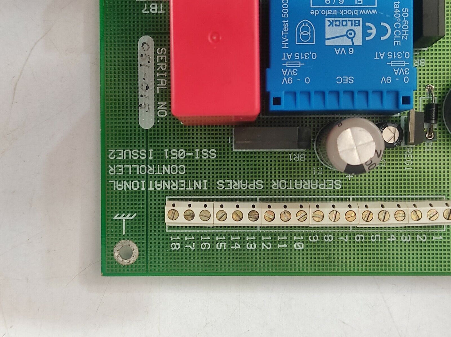 Seperator Spares International SSI-051 Issue2 Controller PCB SSI051