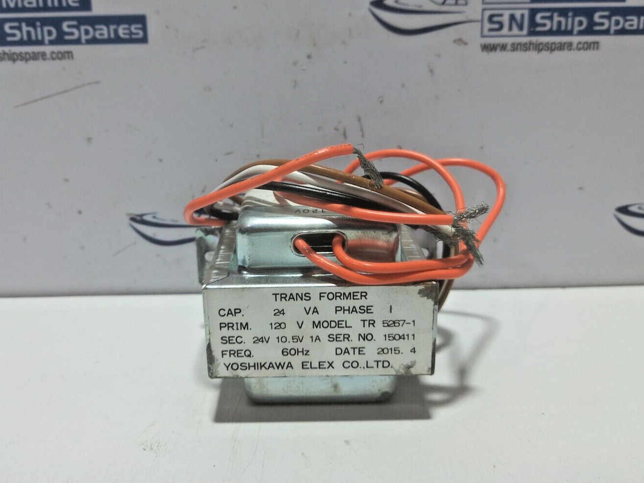 YOSHIKAWA TR 5267-1 Transformer Prim 120V Freq 60Hz 2U 004-02