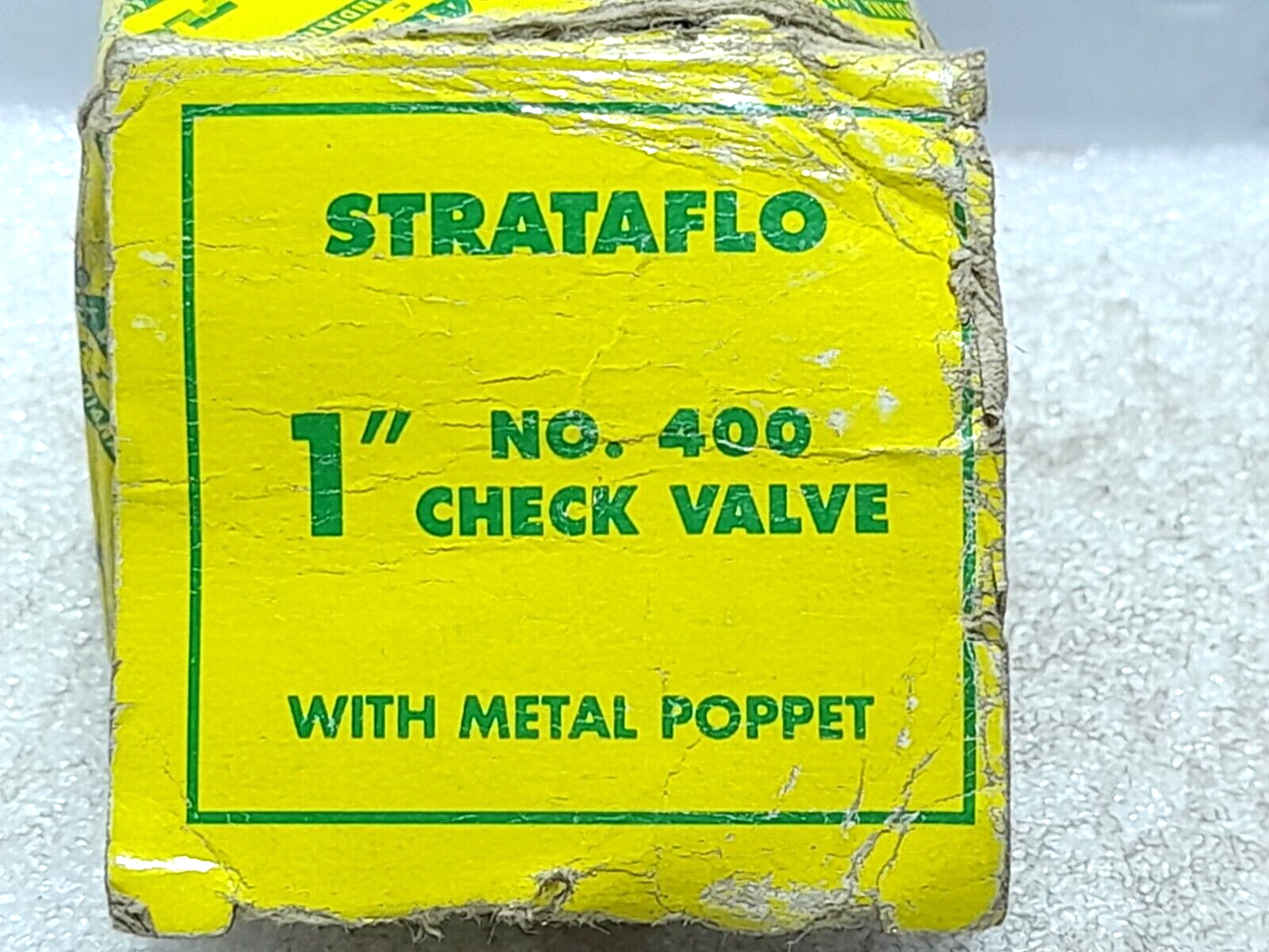 Strataflo 1” 400 Check Valve With Metal Poppet