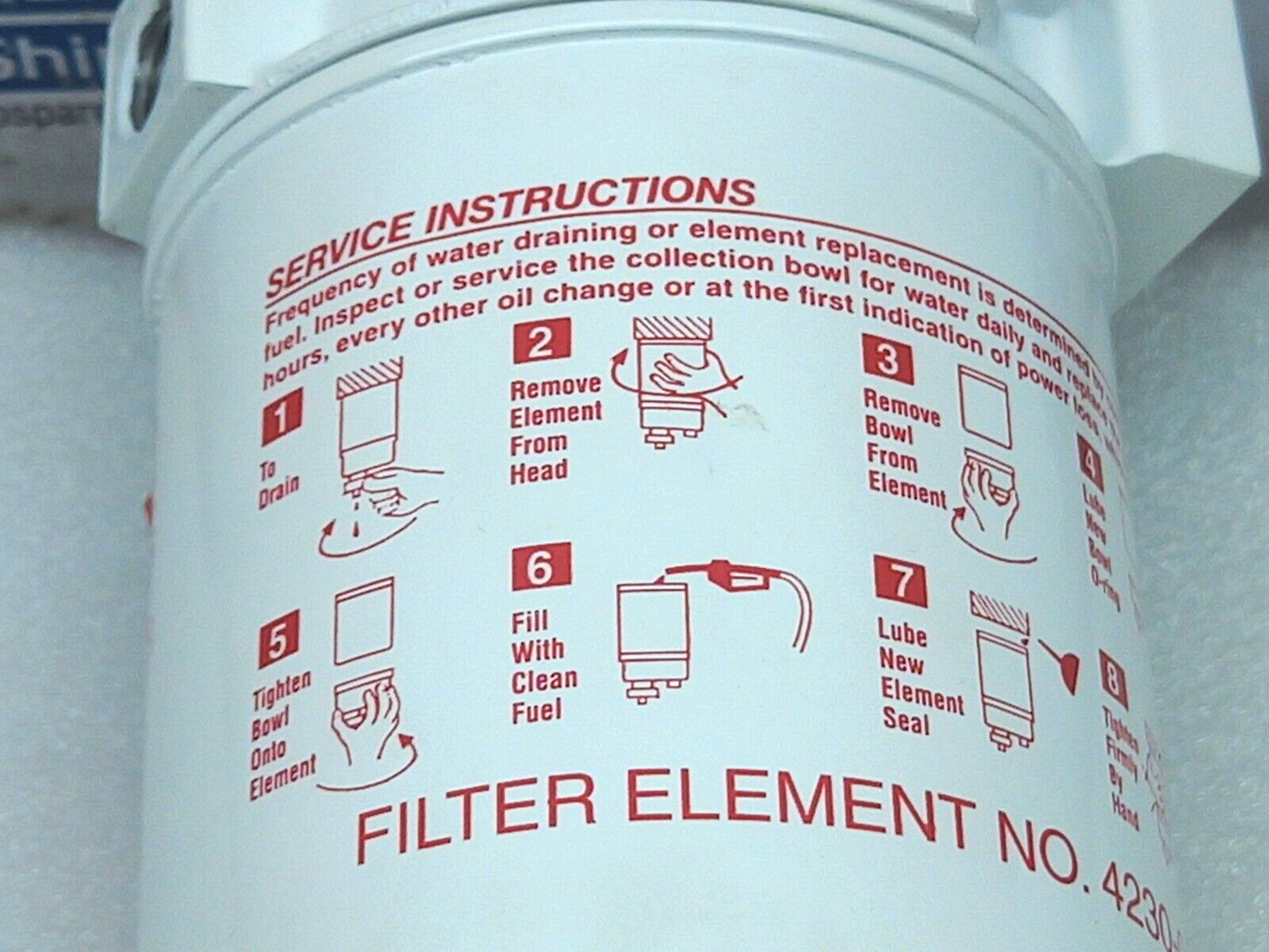 Yanmar 4230B/4231 Water Separating Fuel Filter