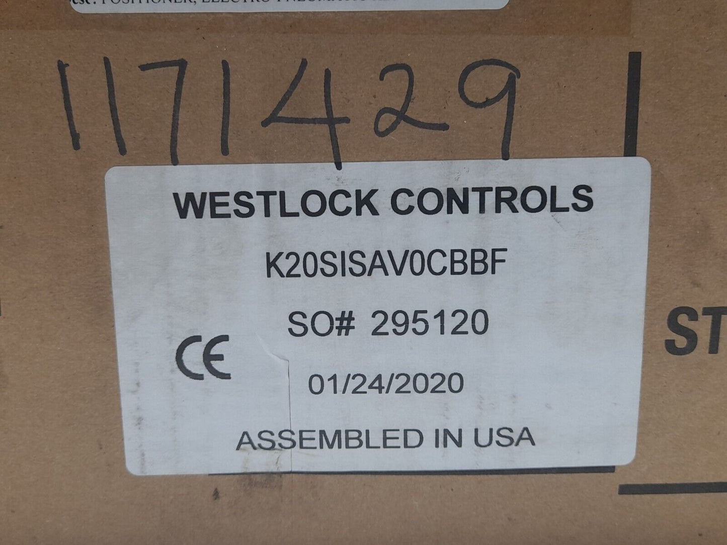 Westlock K20 Valve Positioner K20SISAV0CBBF Electro Pneumatic K20 Positioner