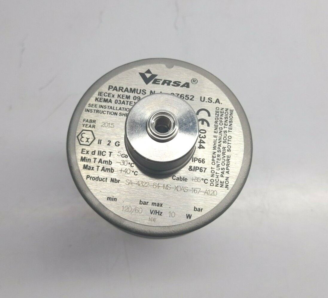 Versa SA-4322-84-MS-XDAS-167-A120 Solenoid 120V 60HZ 10W SA432284MSXDAS167A120