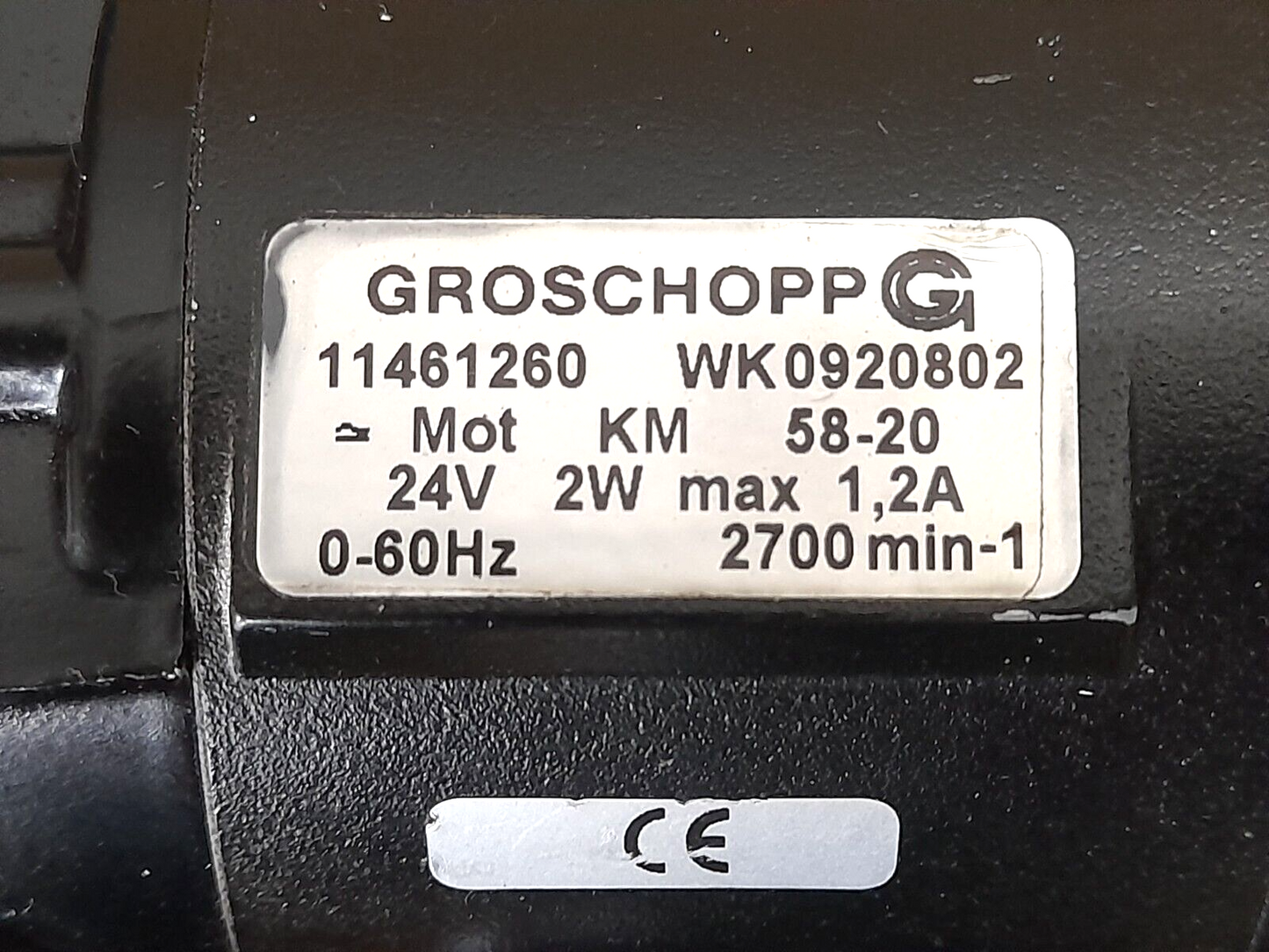 Woodward EGB 50P Governor 8242-107 RPM 450-1060 Groschopp 11461260 WK0920802