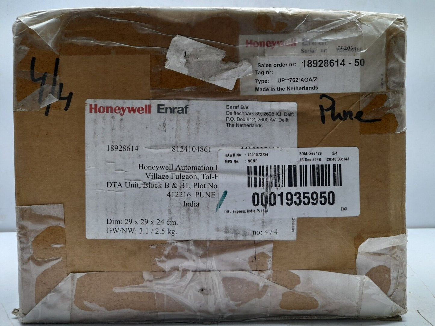 Honeywell Enraf VITO LT Interface 762 UP**762*AGA/Z