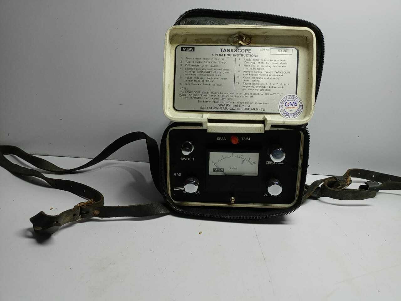 MSA Tankscope Gas Detector