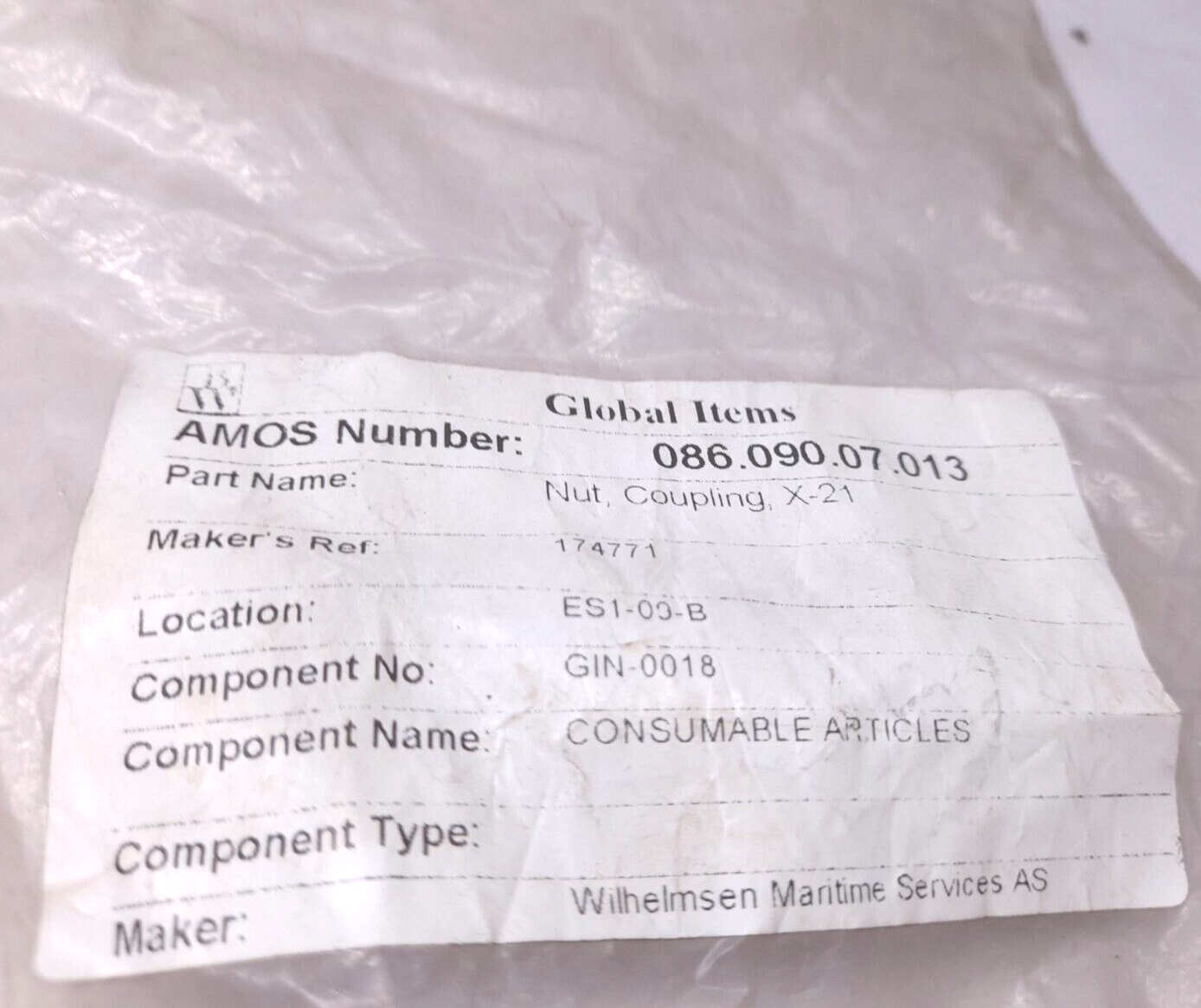 Unitor 174771 Coupling Nut Cl TT Attach F/X-21Gasweld./Cut. Torch