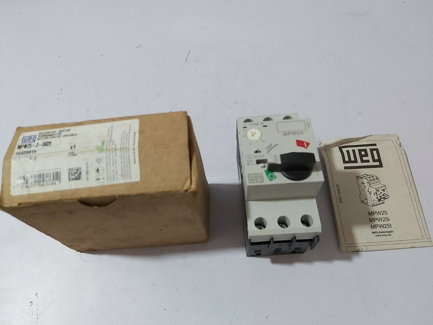 WEG MPW25-3-D025 MOTOR CIRCUIT BREAKER