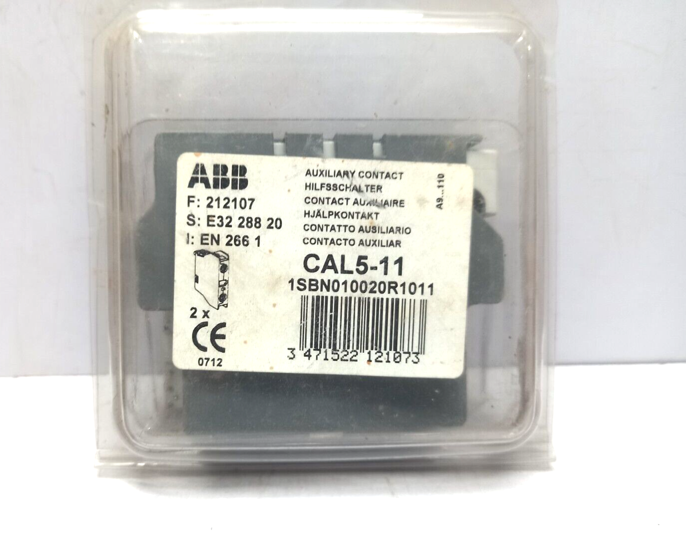 ABB CAL5-11 Auxiliary Contact 1SBN010020R1011 UI 690V~ Ith 16A
