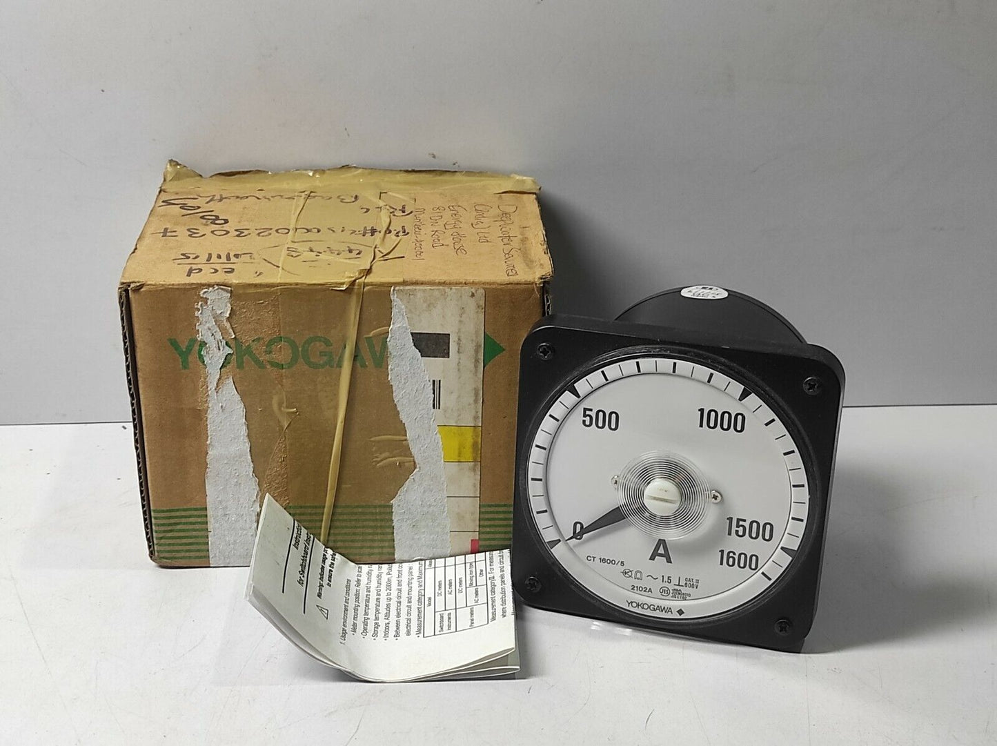 Yokogawa 2102A30 0-1600A Ammeter 2102a 2102A30 –A42-N-L-BL FS 5A 84JA04386