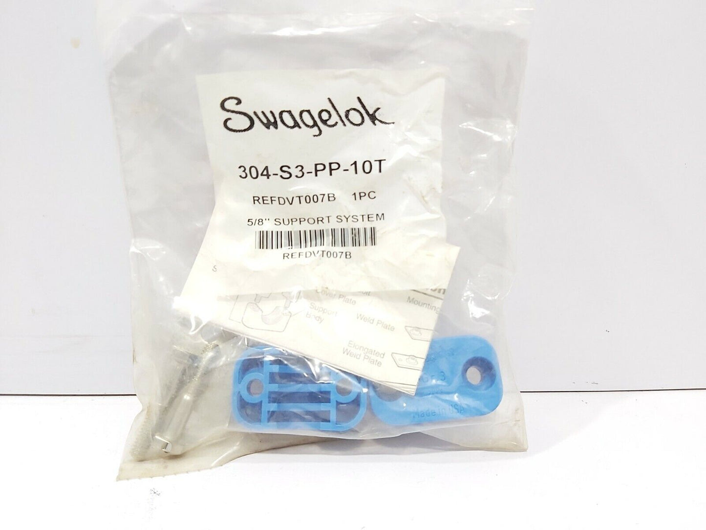 SWAGELOK 304-S3-PP-10T 5/8" SUPPORT SYSTEM 56-PCS LOT SALE