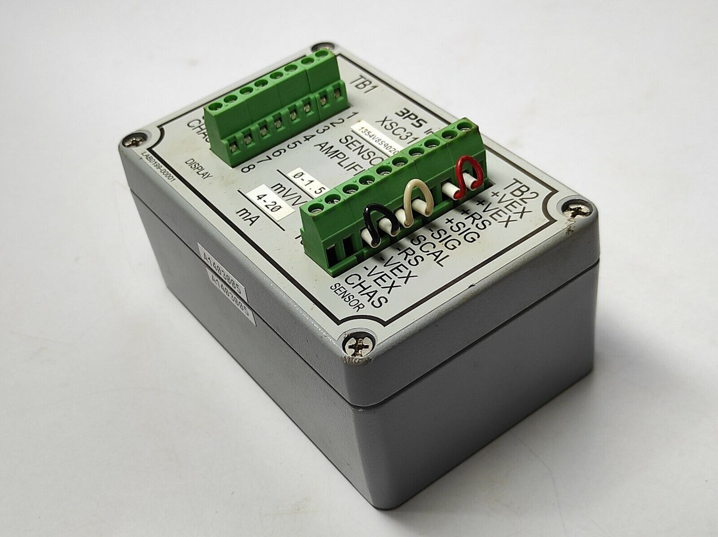 3PS XSC313-1354V8S90201F Sensor Amplifier 0-1.5mV/V 4-20mA