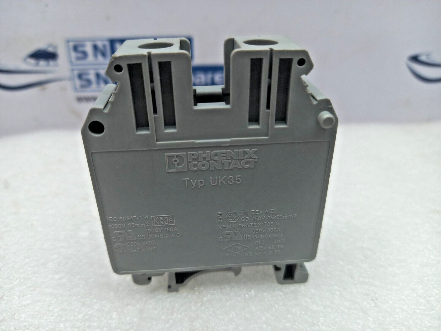Phoenix Contact UK35 Feed Though Terminal Block 1000V 150A NOV 7801692 -3PCs/Lot