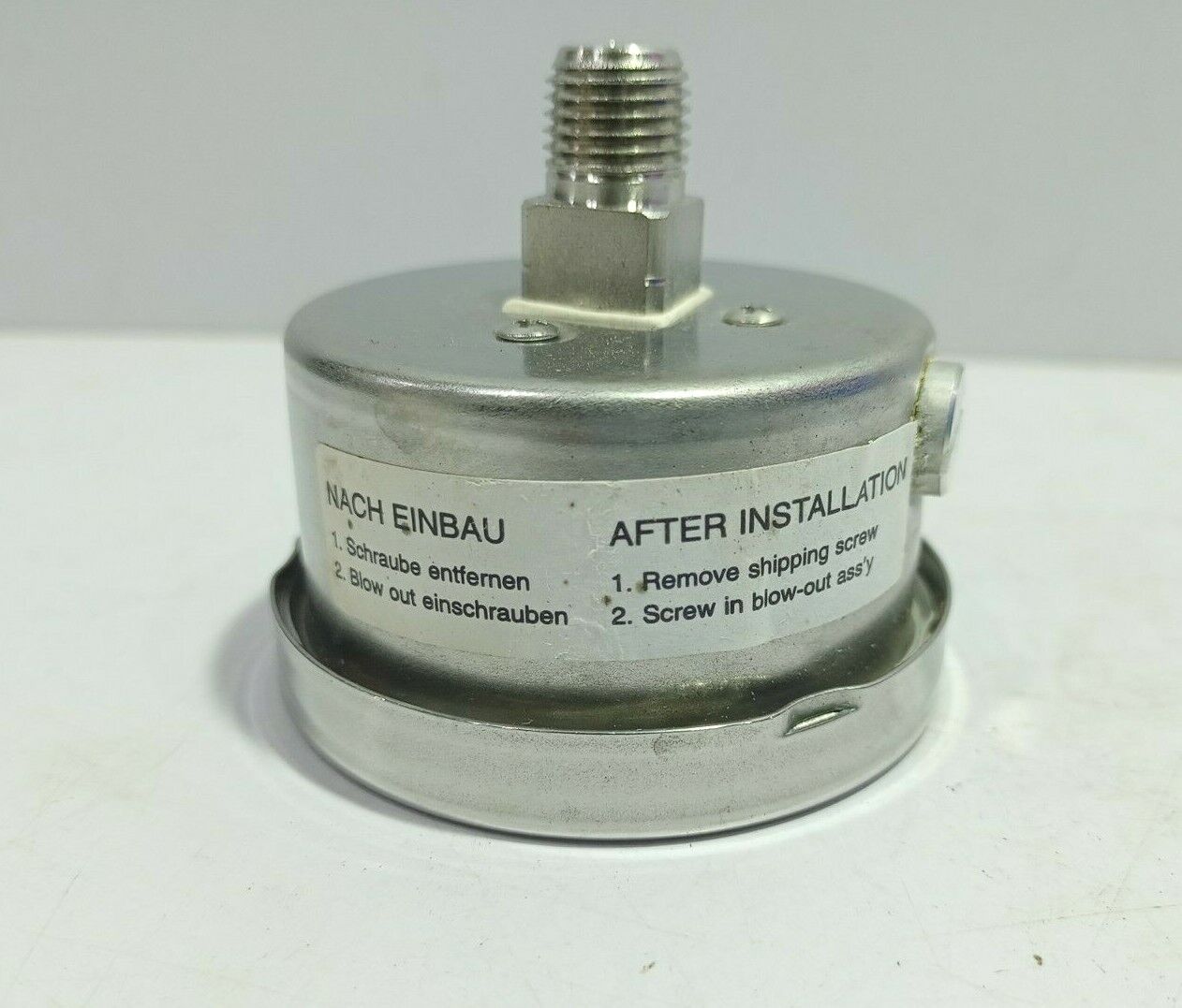 Teck Skotselv IM-316-304-G-20-063-¼” NPT 0-10 Manometer 63MM 0-10Bar ¼“ NPT