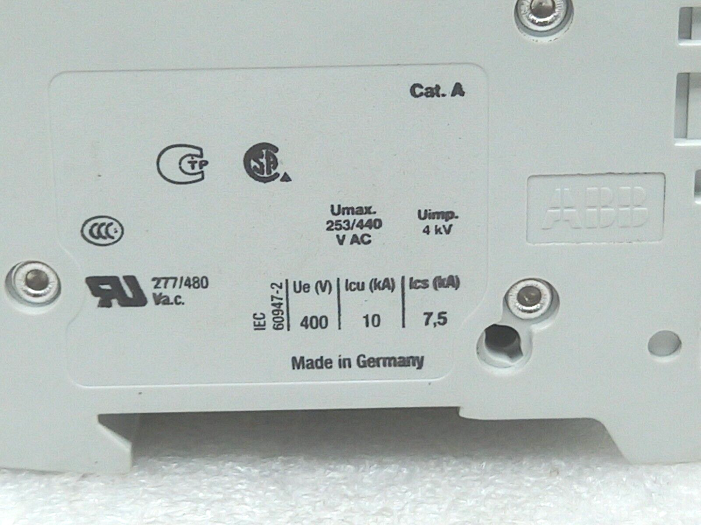 ABB GB14048.2 Circuit Breaker 50Hz 2CD S252 001 R0377