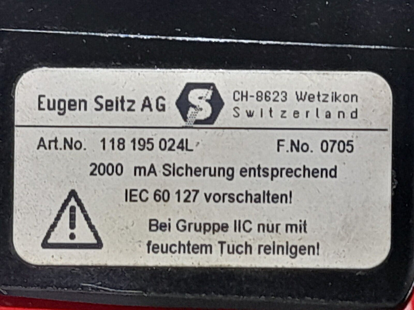 Wandfluh AEX.4Z60a-S1788 Direction Valve With Coil Eugen Seitz 118 195 024L