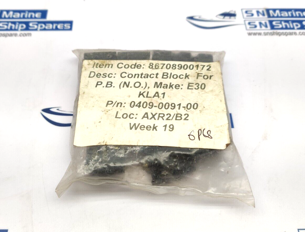 0409-0091-00 Contact Block Class: RH 6PCs In Lot