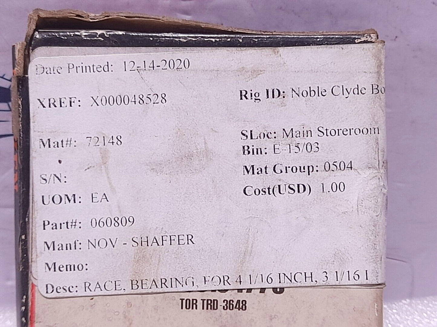 Timken TRD-3648 Thrust Washer 4 Pcs / Lot