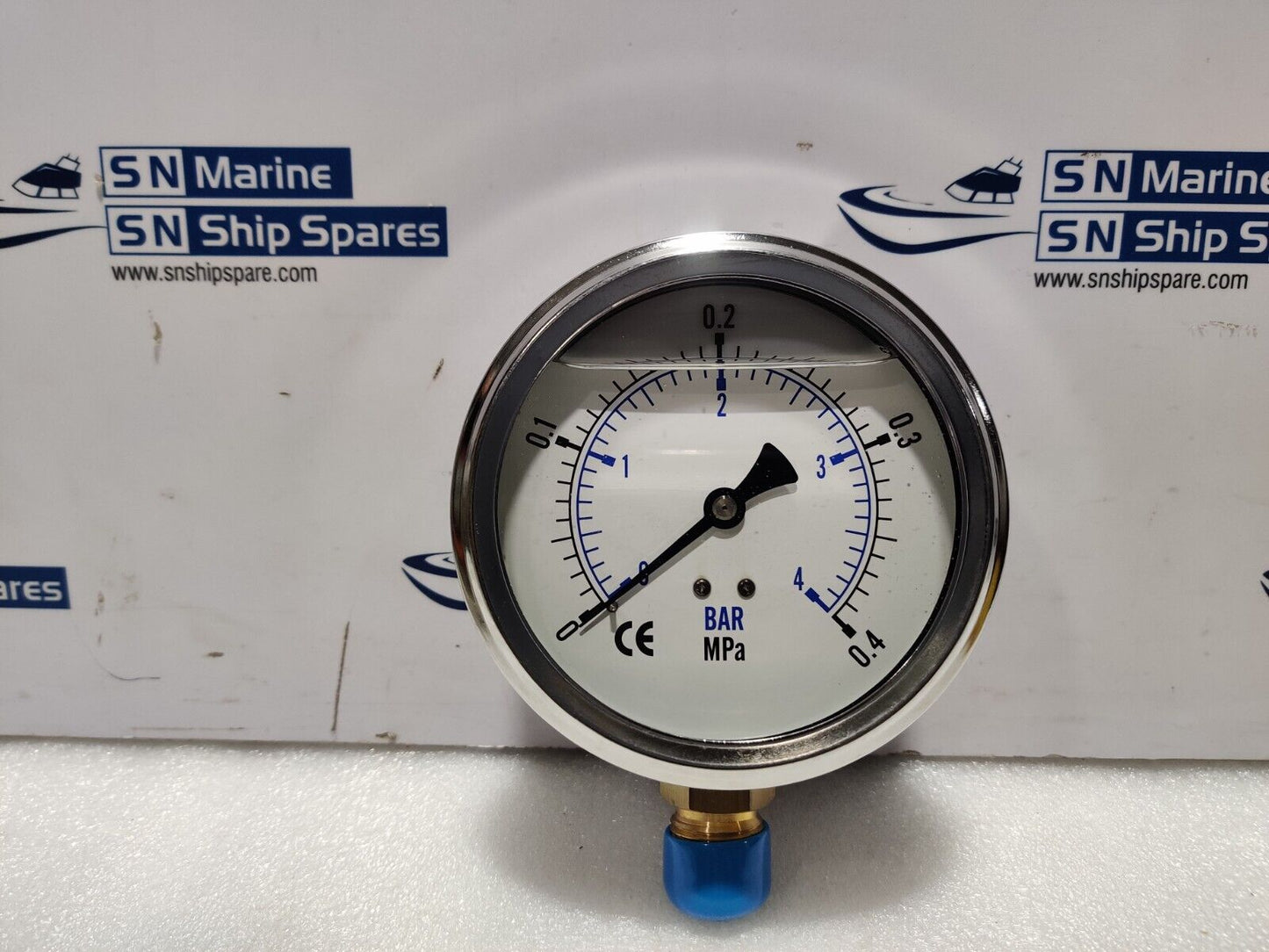 0-4Bar/0-0.4MPa Pressure Gauge Size: 100m/m Connection: ½”PF