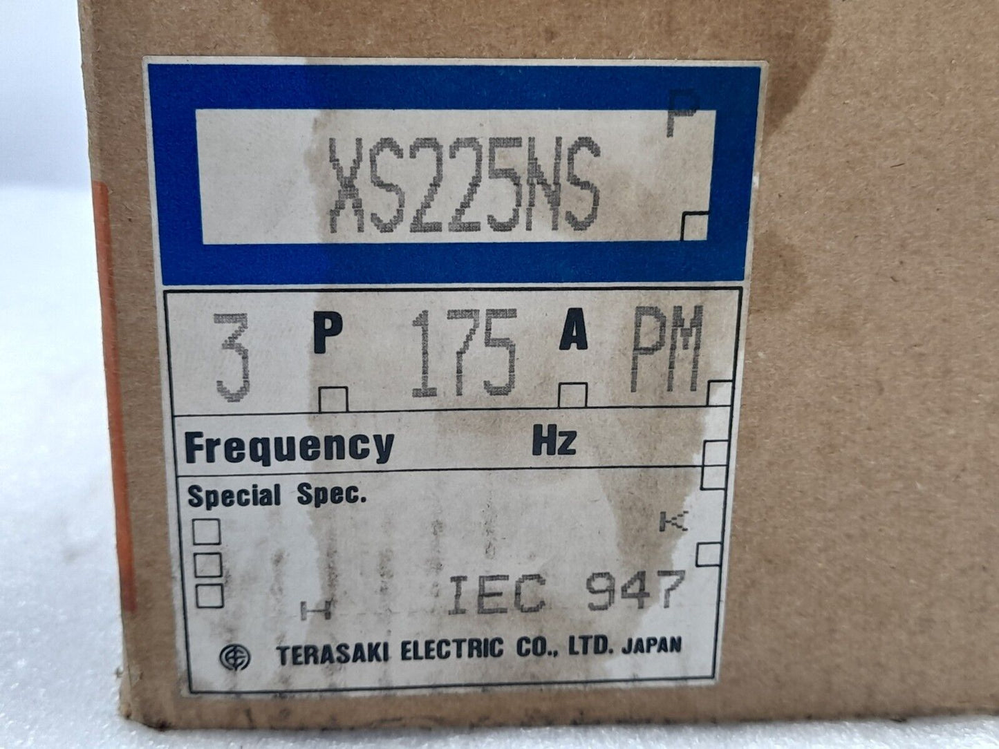 Terasaki XS225NS Circuit Breaker 3P 175A PM