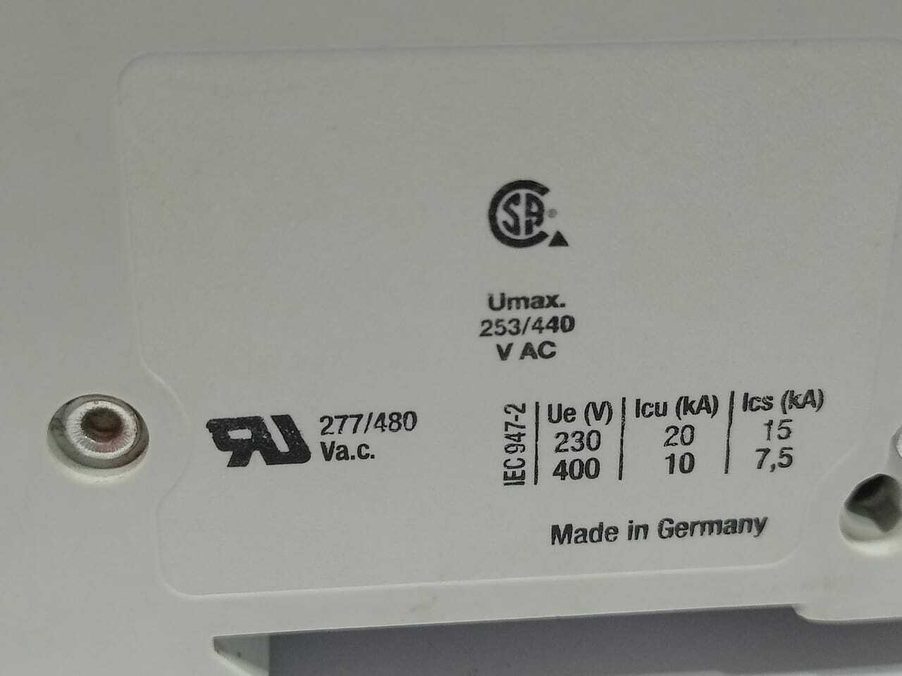 ABB S202 K10A Circuit Breaker S202-K10 ~400 Umax 253/440VAC