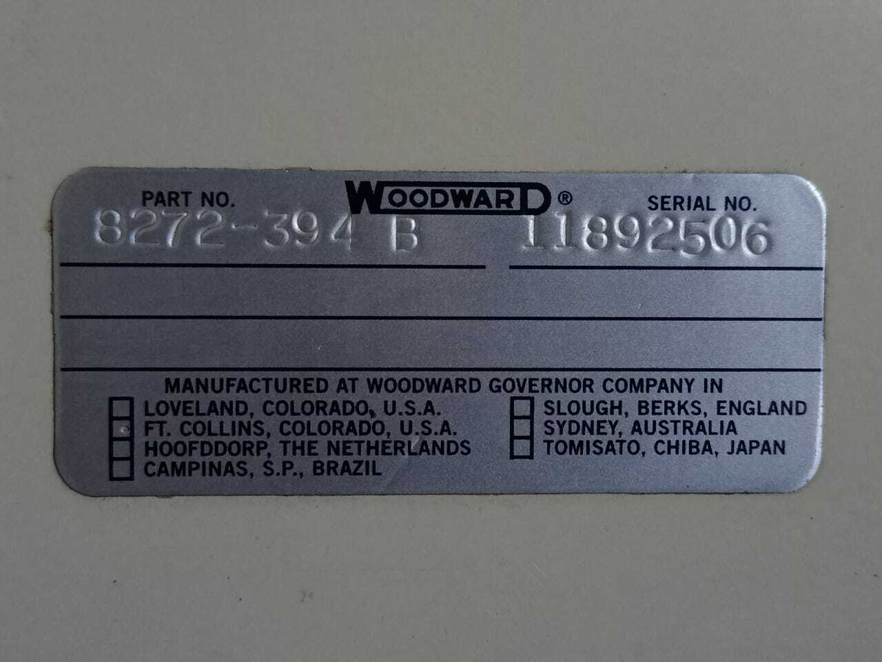 Woodward 8272-394 B Real Power Sensor 8272394B
