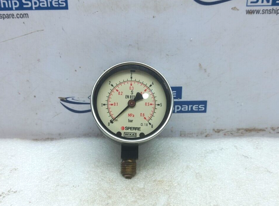 Wika 0-6Bar 0-0.6 MPa Pressure Gauge Sperre 3770