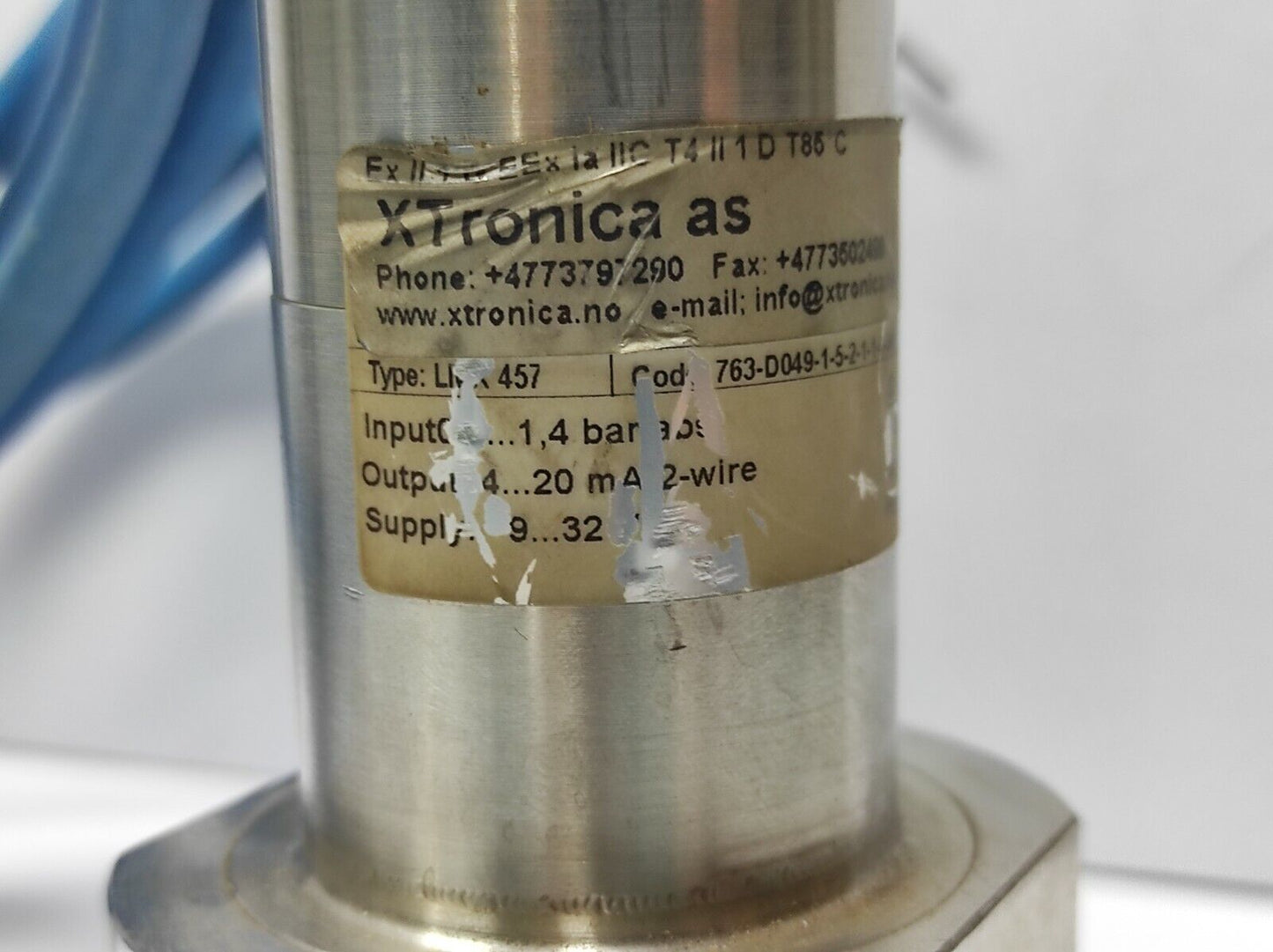 Xtronica LMK457 Level Transmitter 763-D049-1-5-2-1-1-4-3-006-000 Flang Mounted