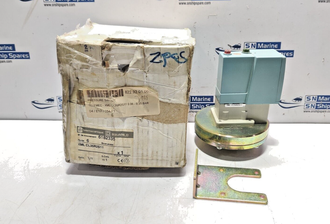 Telemecanique XML CL35R2S11 Pressure Switch 0.06-0.35 BAR XMLCL35R2S11 Square D