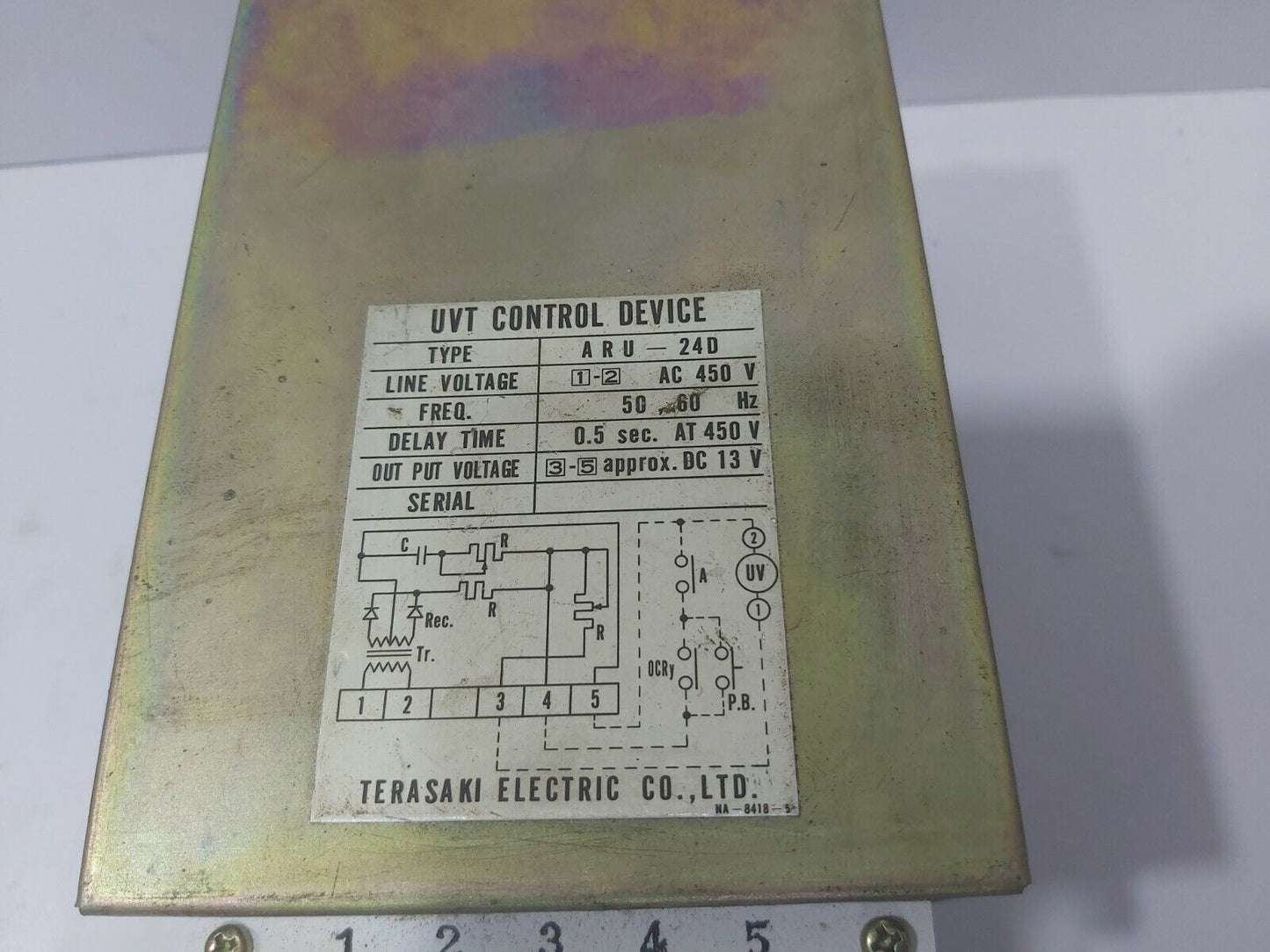 TERASAKI UVT CONTROL DEVICE ARU-24D