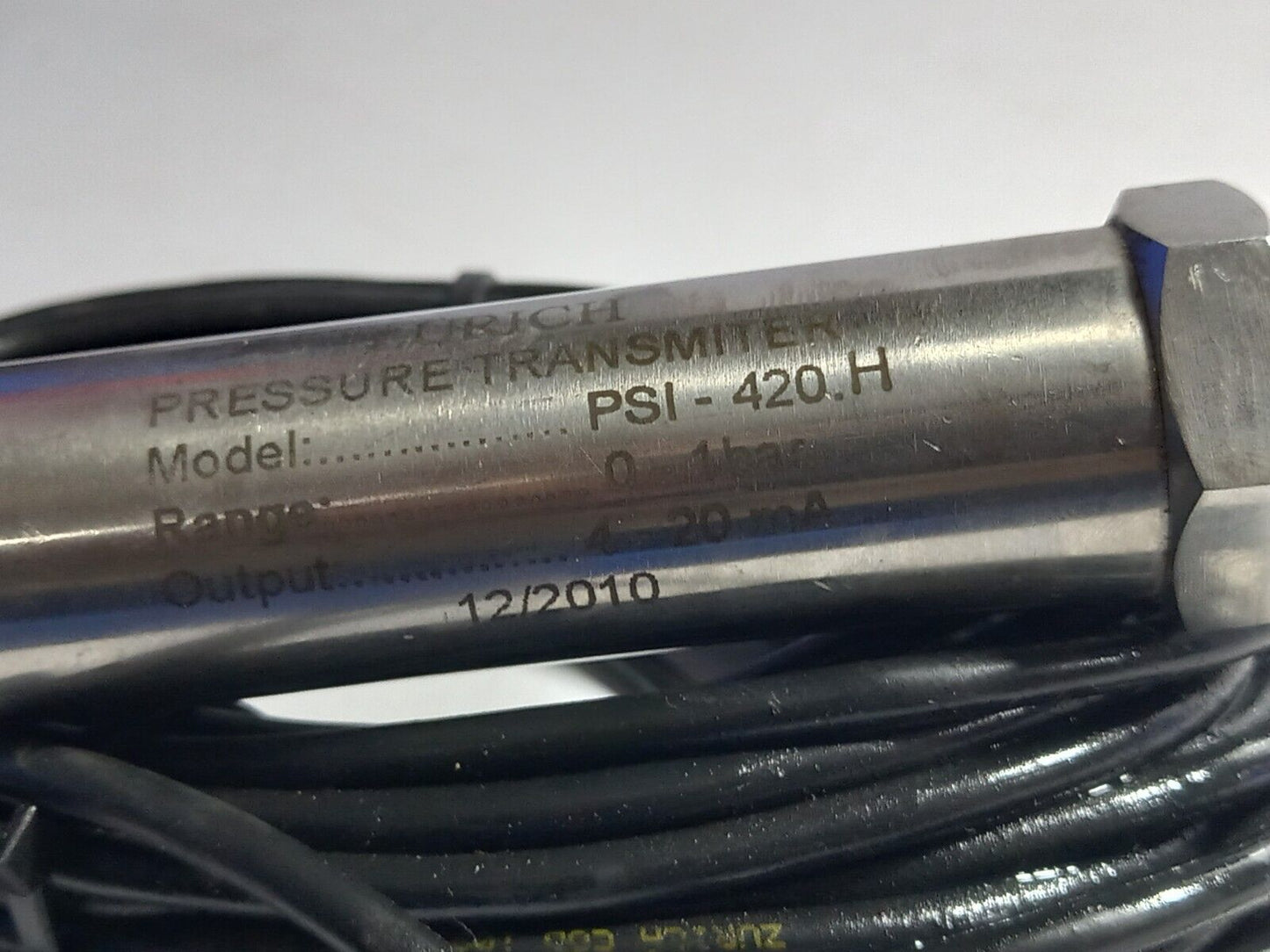 Zurich PSI-420 H Pressure Transmitter Range 0-1 Bar Output 4-20mA