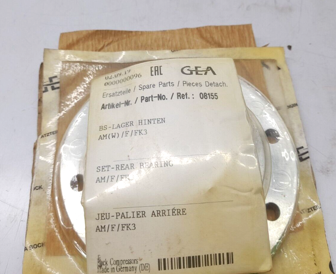 GEA 08155 Bock Compressor Set-Rear Bearing