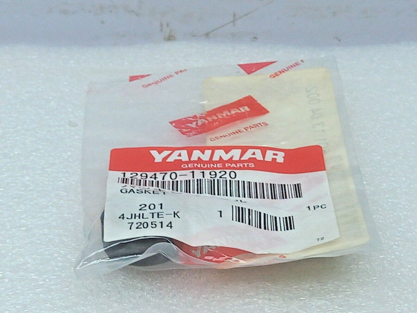 Yanmar Genuine Part 129470-11920 Gasket 201 4JHLTE-K 4PCs In Lot
