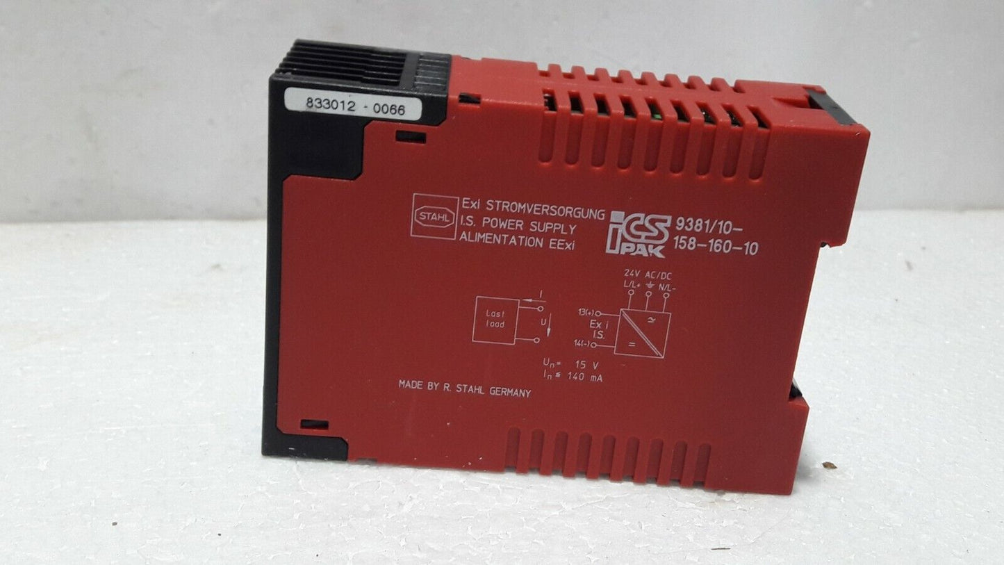 Stahl 9381/10-158-160-10 Power Supply 93811015816010