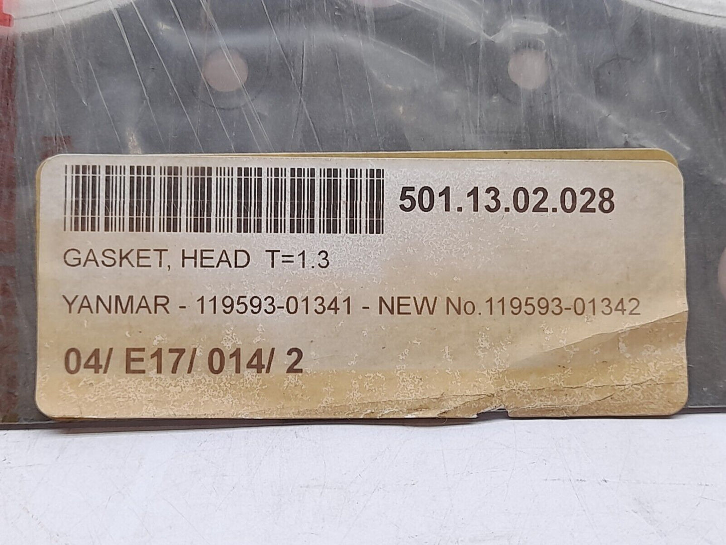 Yanmer 119593-01342 Cylinder Head Gasket 119593-01341 Gasket Head T=1.3