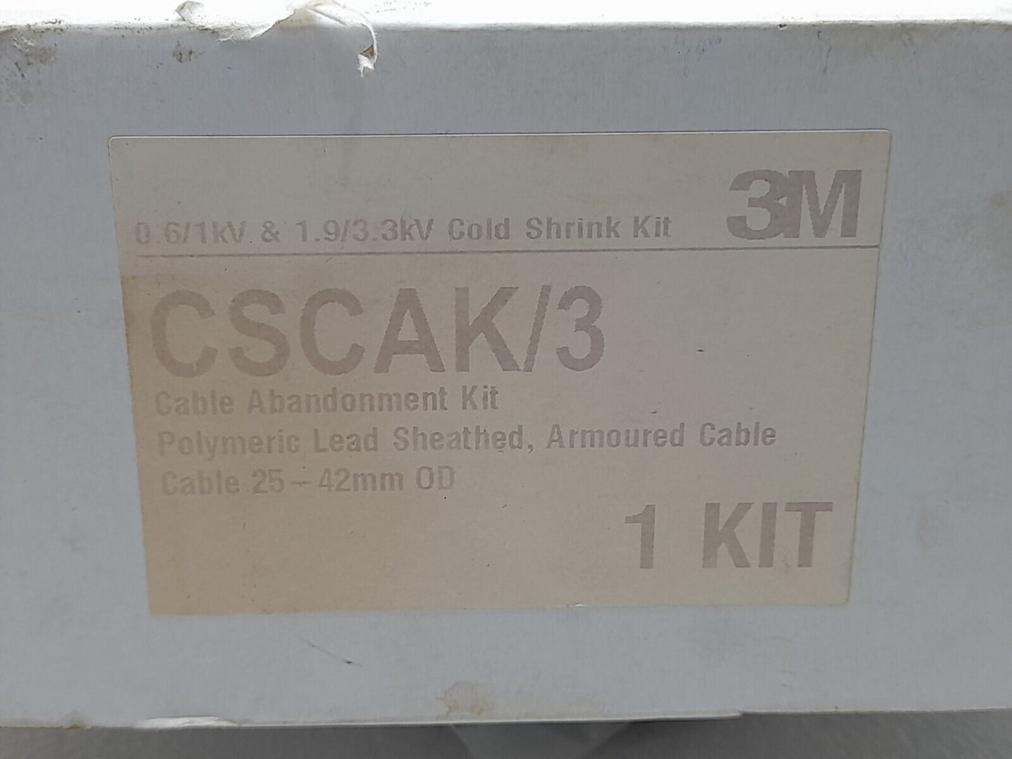 3M CSCAK/3 Cable Abandonment Kit Polymeric Lead Sheathed, Armoured Cable 25-42mm
