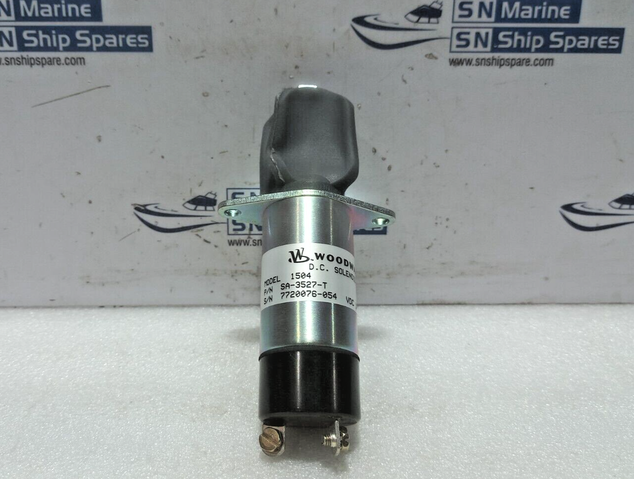 Woodward SA-3527-T Engine Stop DC Solenoid Model: 1504 Yanmar 129470-67320 24V