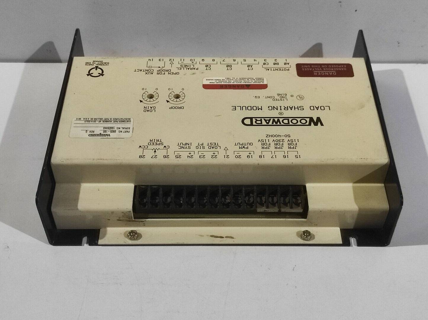Woodward 9905-180 Rev G Load Sharing Module 9905180