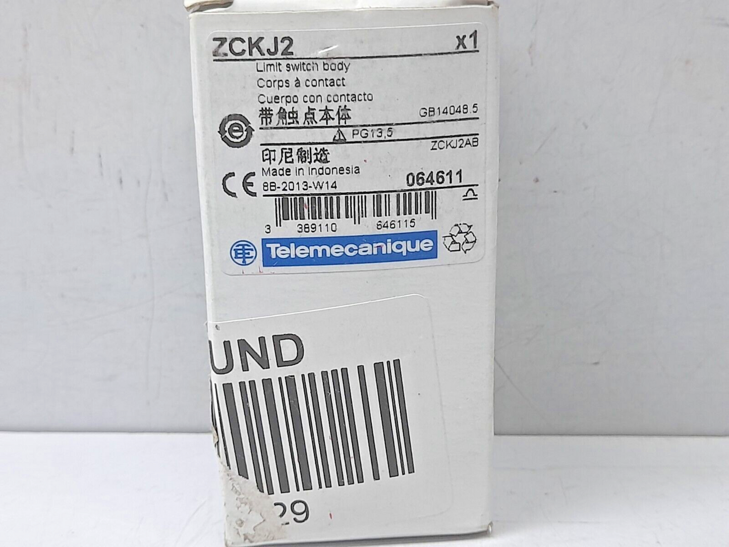 Telemecanique XCKJ Limit Switch / ZCKJ2 / AC15 240V 3A
