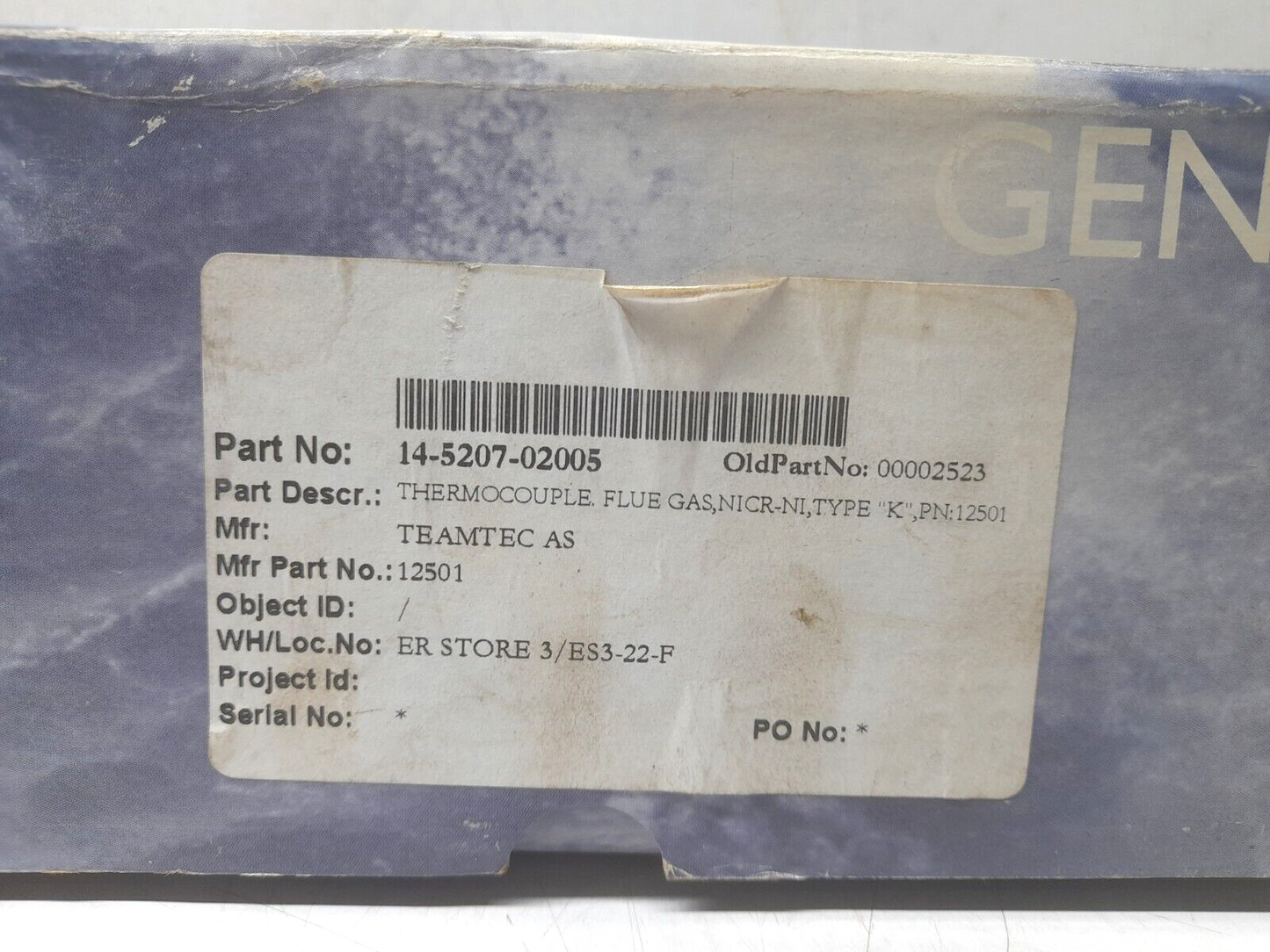 Teamtec 12501 Thermocouple