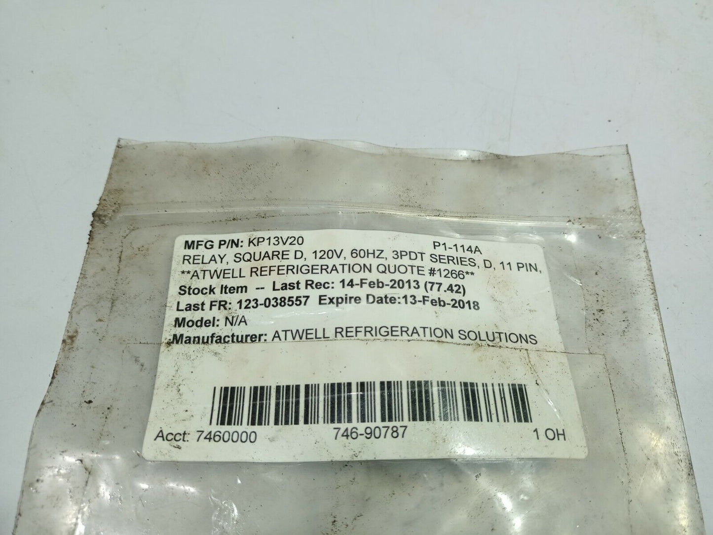 Square D 8501KP13V20 Ser E Genera Purpose Relay 120V 50_60Hz 3PDT 10A