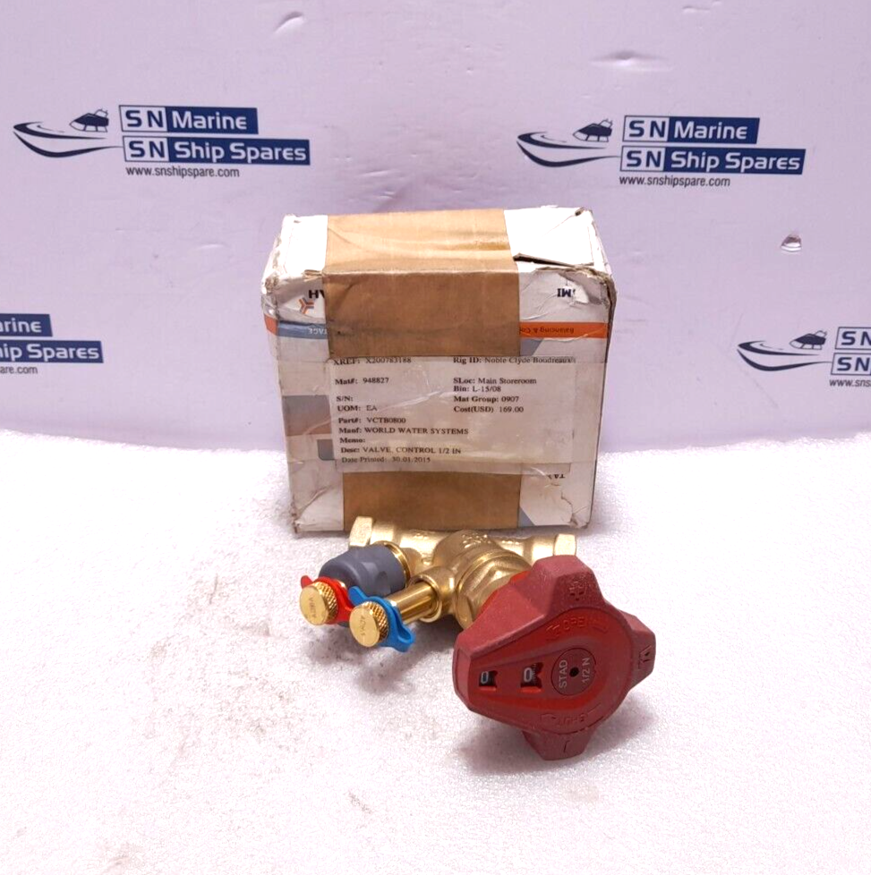 World Water System VCTB0800 Control Valve ½In STAD ½In