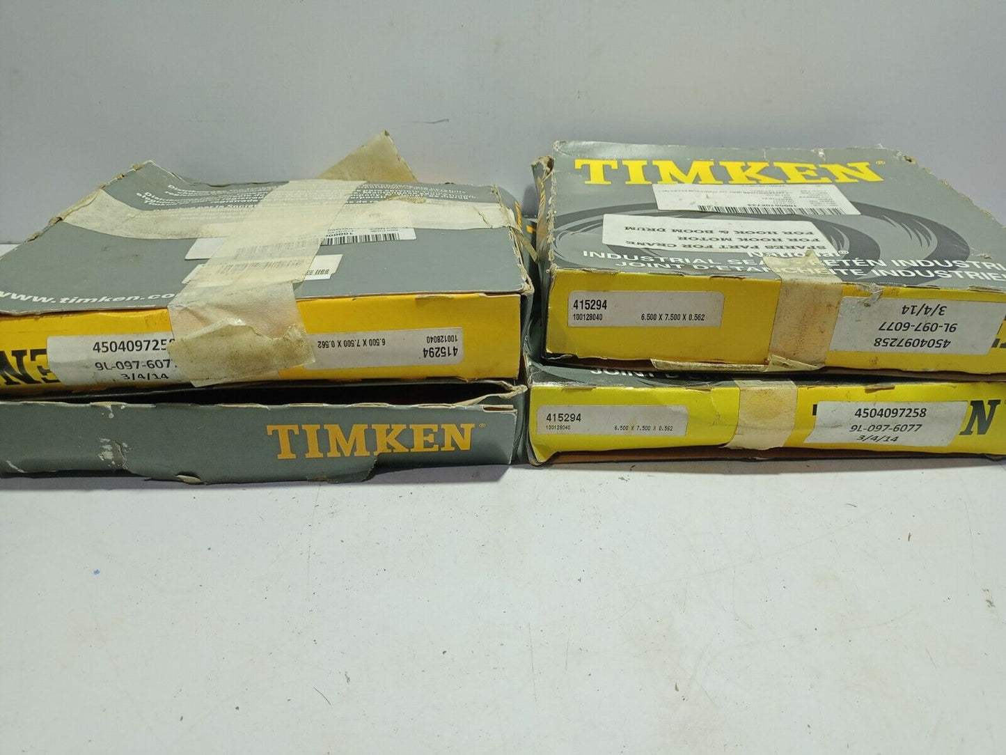 Timken 415294 Oil Seal 6.500x7.500x0.562 4504097258 9L-097-6077 Marathon 0976077