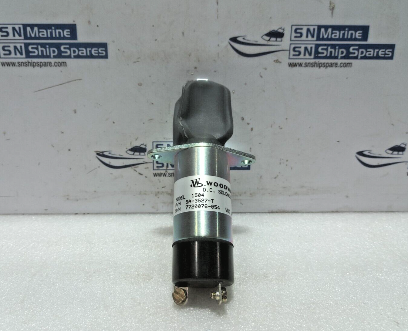 Woodward SA-3527-T Engine Stop DC Solenoid Model: 1504 Yanmar 129470-67320 24V