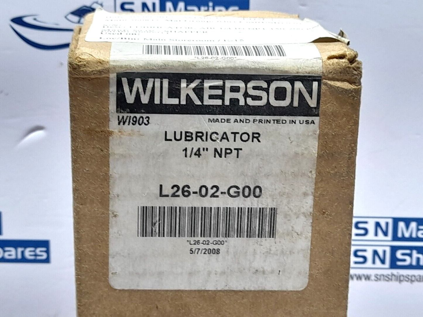 Wilkerson L26-02-G00 Lubricator L2602G00 ¼” NPT NOV 4600011