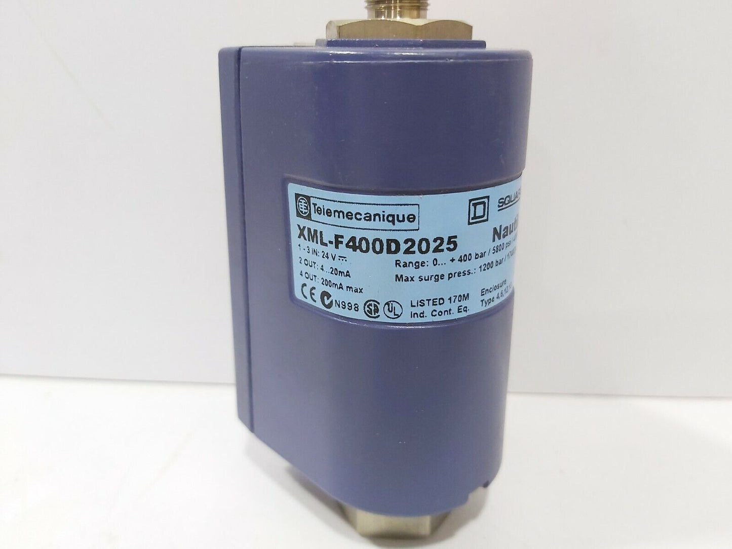 Telemecanique XML-F400D2025 Universal Pressure Sensor XMLF400D2025 Square D
