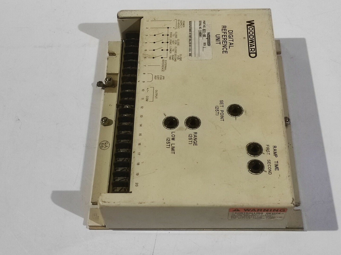 Woodward 8272-682 Rev L Digital Reference Unit 8272682