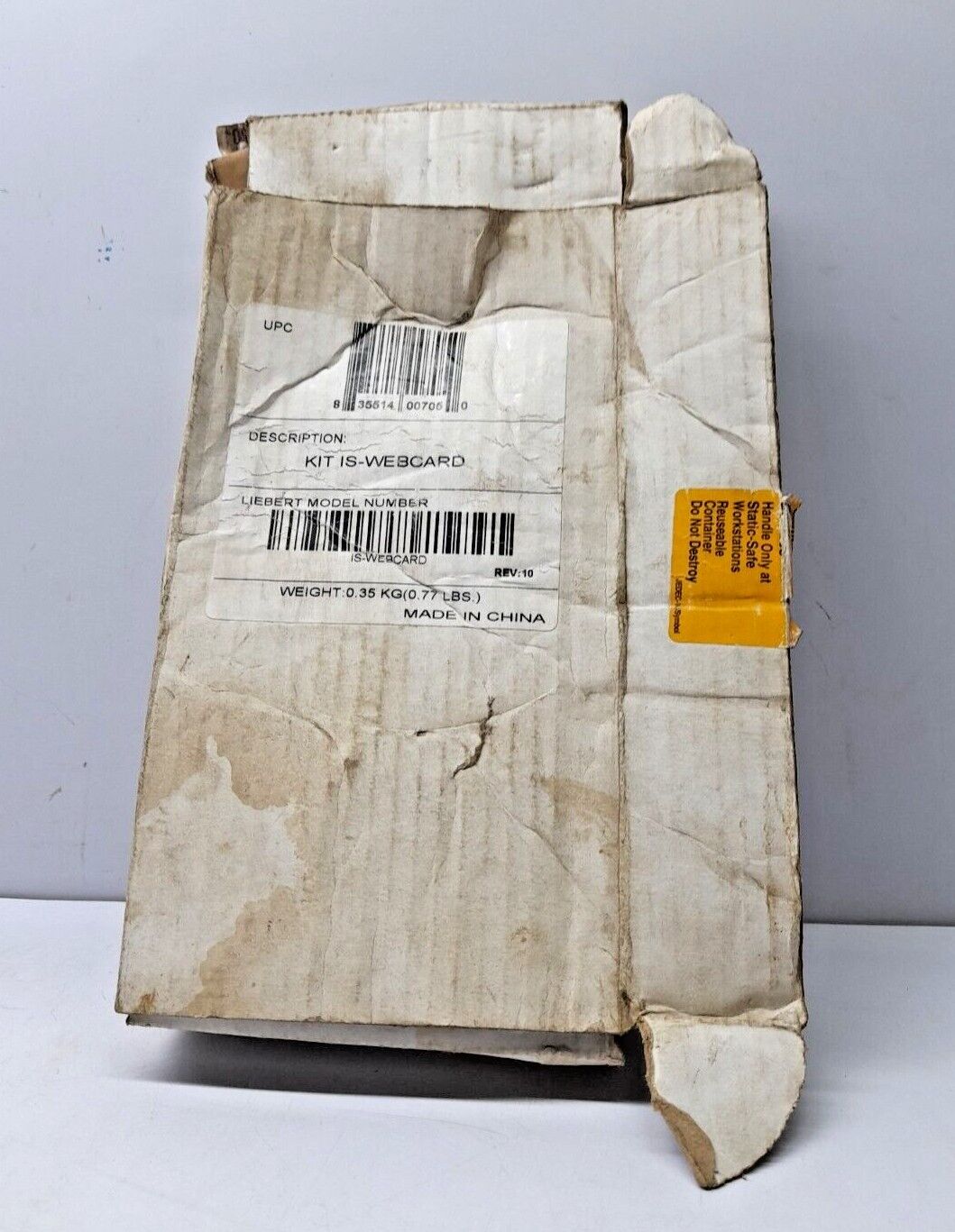 Emerson Liebert 417772R1 IS-WEBCARD Rev 10