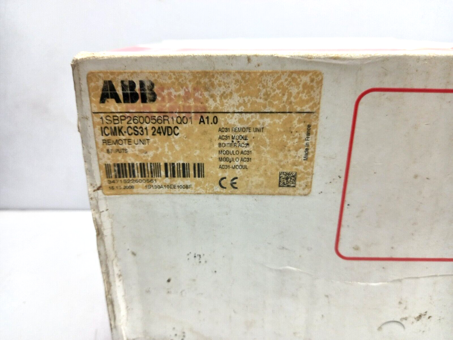 ABB 1SBP260056R1Q01 A1.0 ICMK-CS31 24VDC Remote Unit 8 Input AC31 Remote Unit