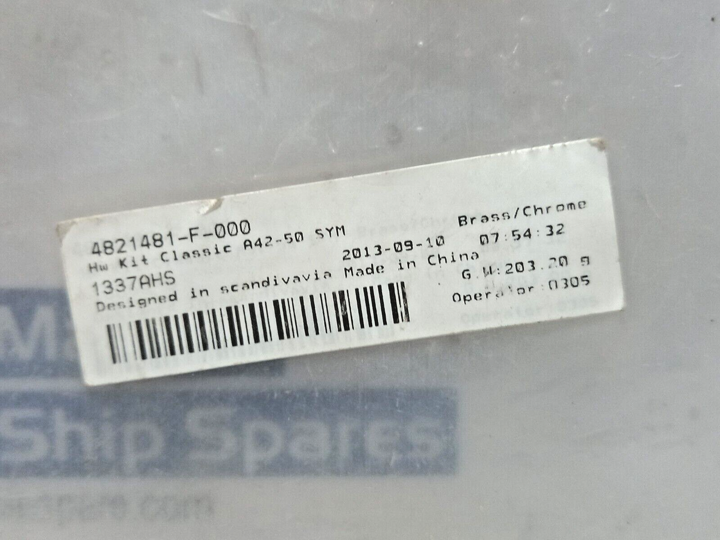 4821481-F-000 HW Kit Classic A42-50 SYM